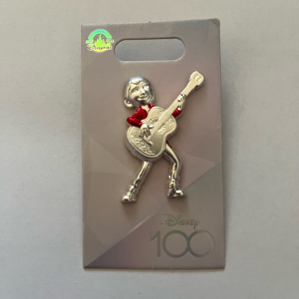 Disney Park Pin Trading 100th Anniversary Pixar Coco Miguel Carded Enamel Pin